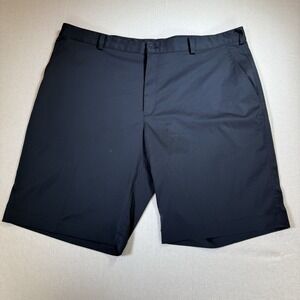 Nike Golf Dry Fit Shorts Men's Size 42 Graphite Black Flat Front Stretch Classic